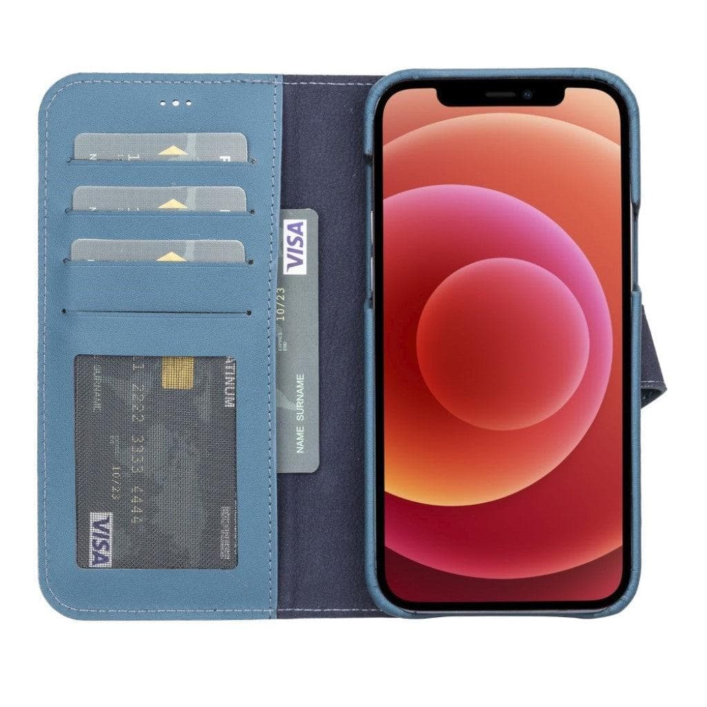 Funda tipo Cartera Desmontable con Revestimiento de Cuero Completo para Apple iPhone Serie 13