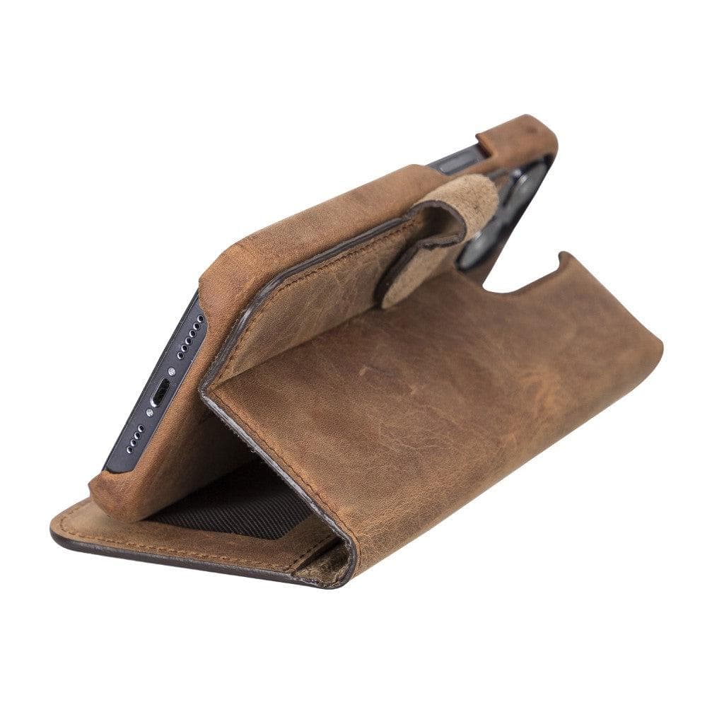 Funda tipo Cartera Desmontable con Revestimiento de Cuero Completo para Apple iPhone Serie 13