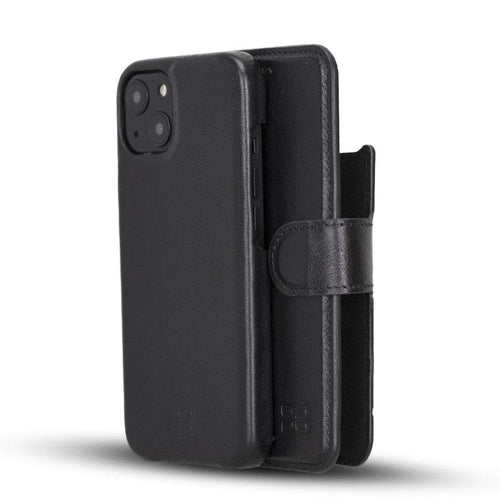 Funda tipo Cartera Desmontable con Revestimiento de Cuero Completo para Apple iPhone Serie 13