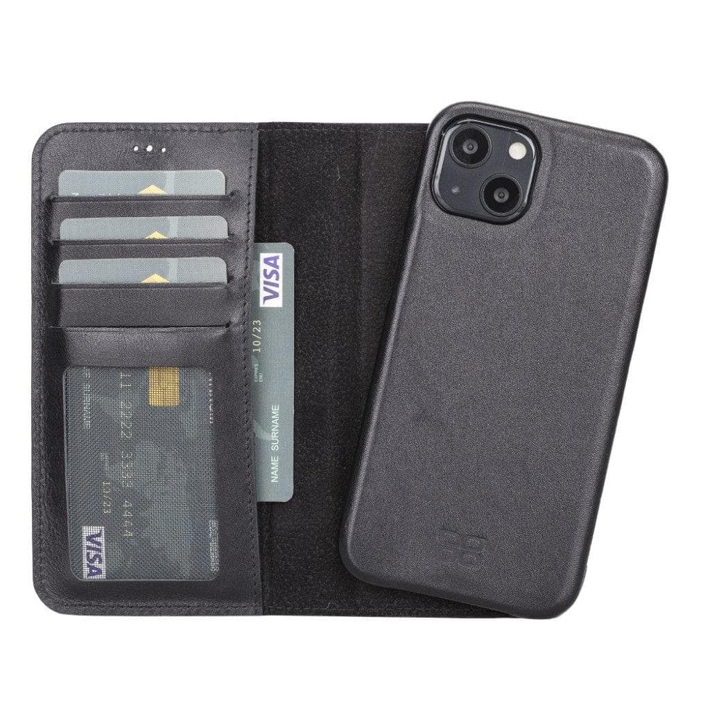 Funda tipo Cartera Desmontable con Revestimiento de Cuero Completo para Apple iPhone Serie 13