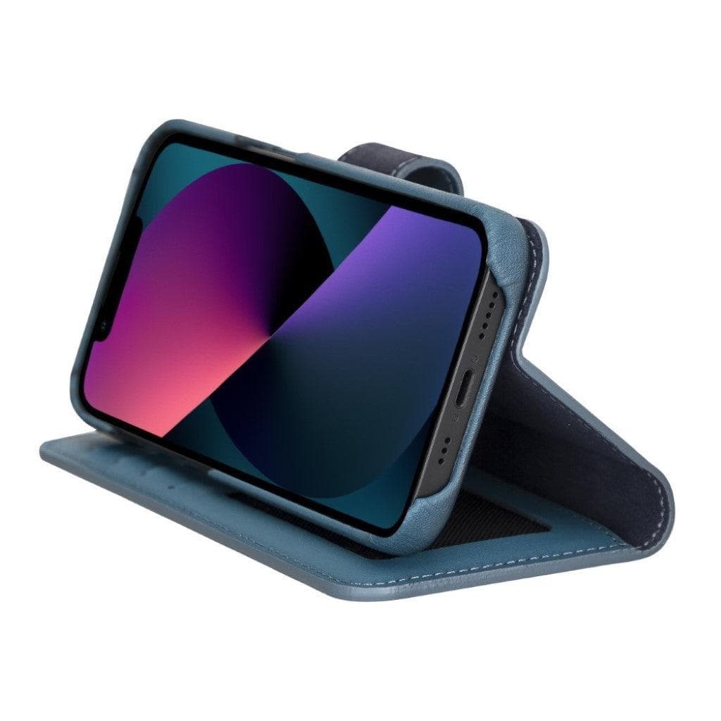 Funda tipo Cartera Desmontable con Revestimiento de Cuero Completo para Apple iPhone Serie 13