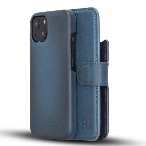 Funda tipo Cartera Desmontable con Revestimiento de Cuero Completo para Apple iPhone Serie 13