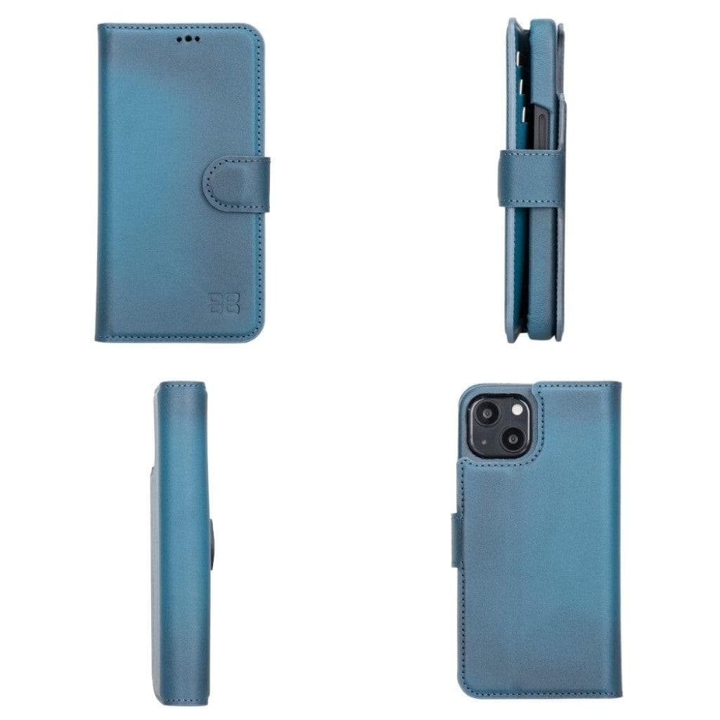 Funda tipo Cartera Desmontable con Revestimiento de Cuero Completo para Apple iPhone Serie 13