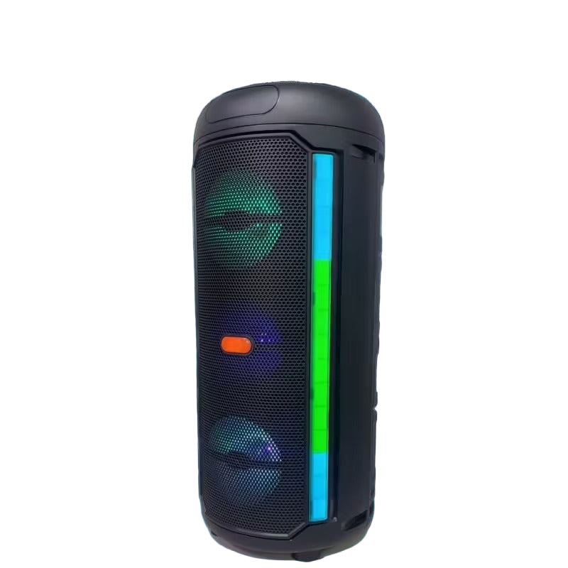 Dual 9cm PA Speaker with Mic & Colorful Lights