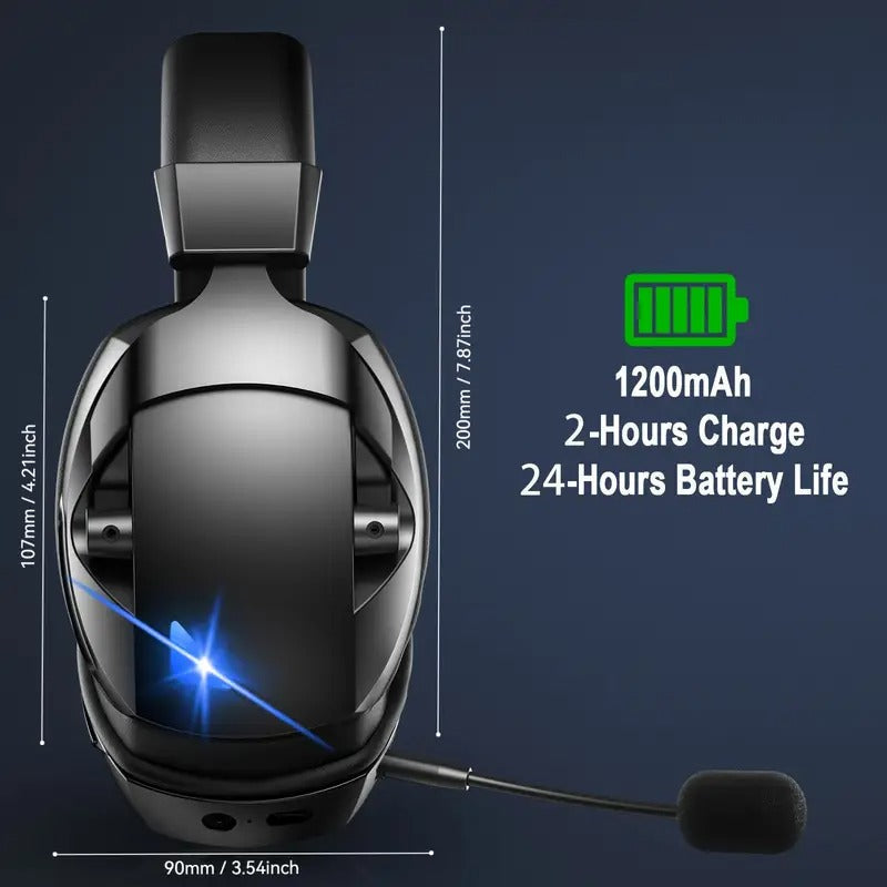 Over-Ear Gaming Headset Wireless and Wired-2
