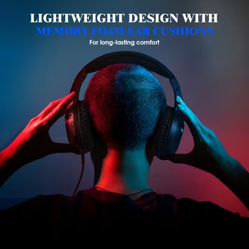 S20 Gaming Headset 50mm LED Mic-2
