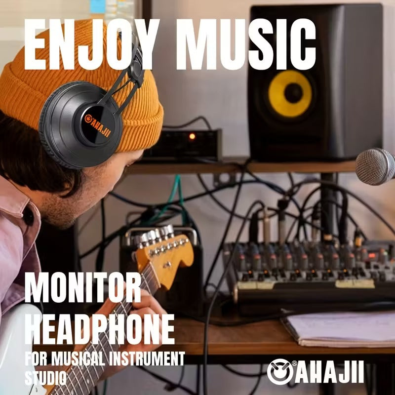 Wired Studio Monitor Headphones for Recording-2