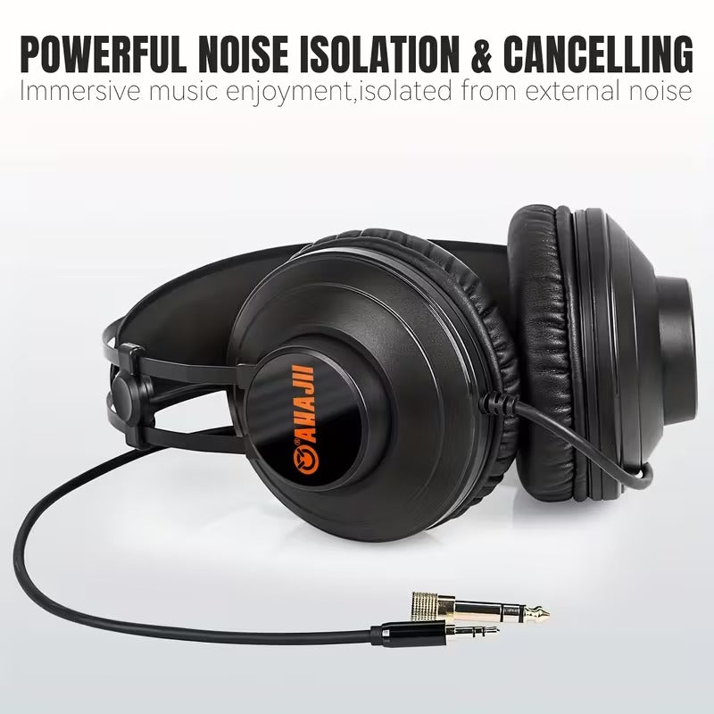Wired Studio Monitor Headphones for Recording-3