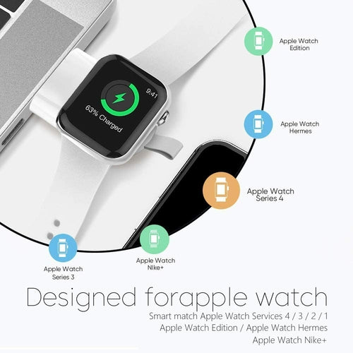 Cargador Inalámbrico Portátil Magnético USB para Apple