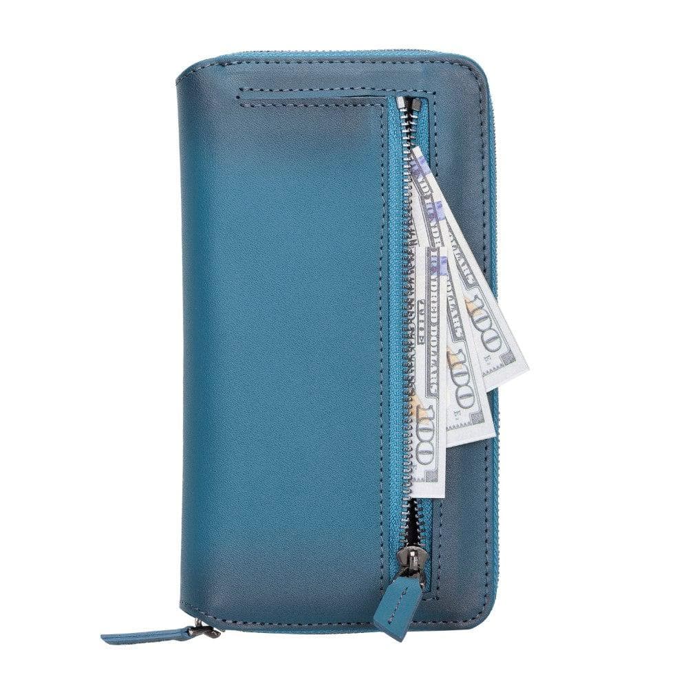 Abnehmbare Leder-Reißverschluss-Brieftaschen-Hüllen für die Apple iPhone 13 Serie