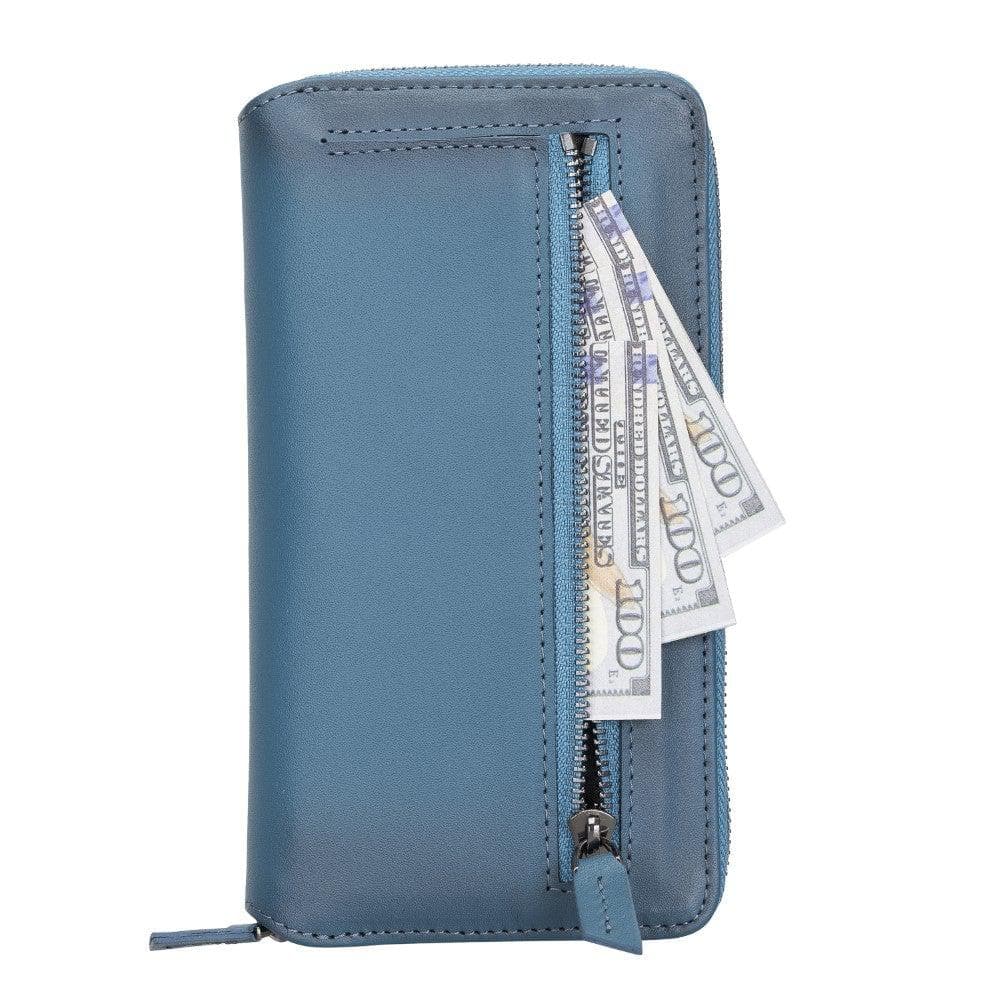 Abnehmbare Leder-Reißverschluss-Brieftaschen-Hüllen für die Apple iPhone 13 Serie