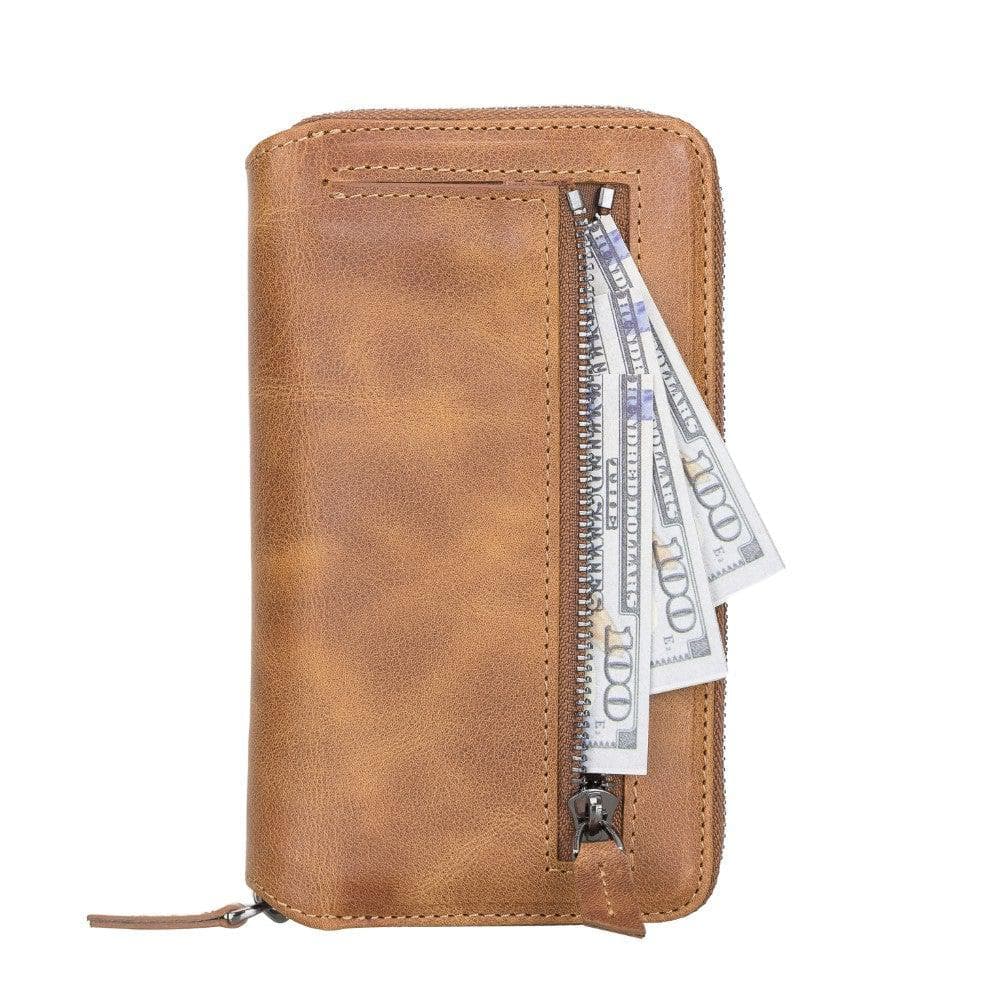 Abnehmbare Leder-Reißverschluss-Brieftaschen-Hüllen für die Apple iPhone 13 Serie