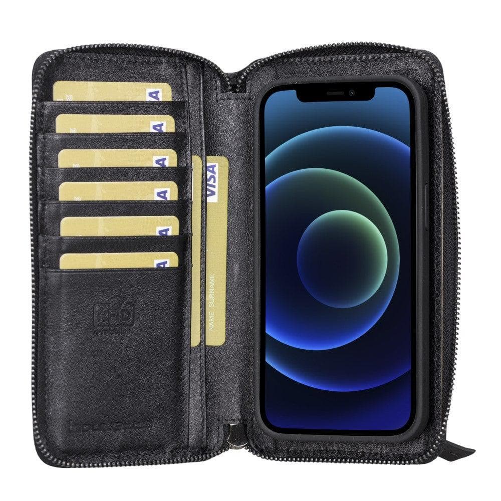 Abnehmbare Leder-Reißverschluss-Brieftaschen-Hüllen für die Apple iPhone 13 Serie