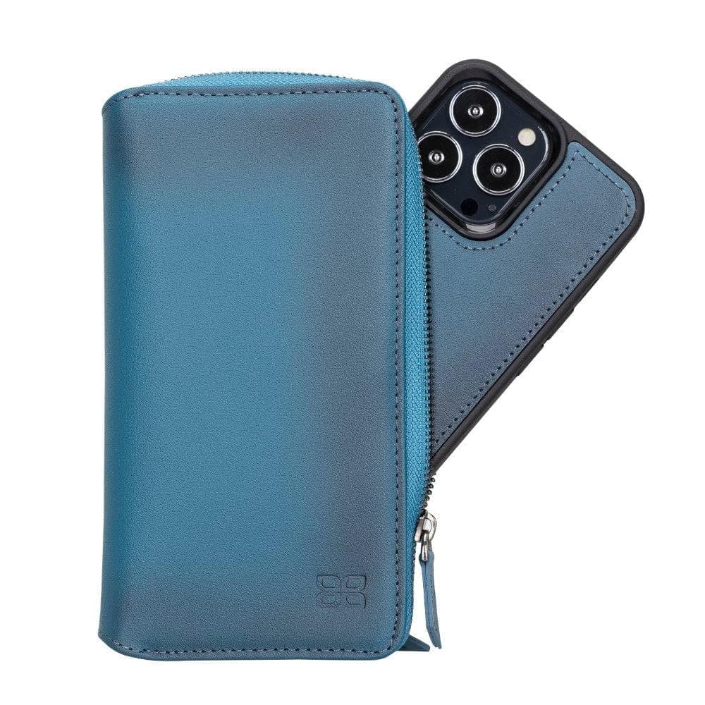 Abnehmbare Leder-Reißverschluss-Brieftaschen-Hüllen für die Apple iPhone 13 Serie