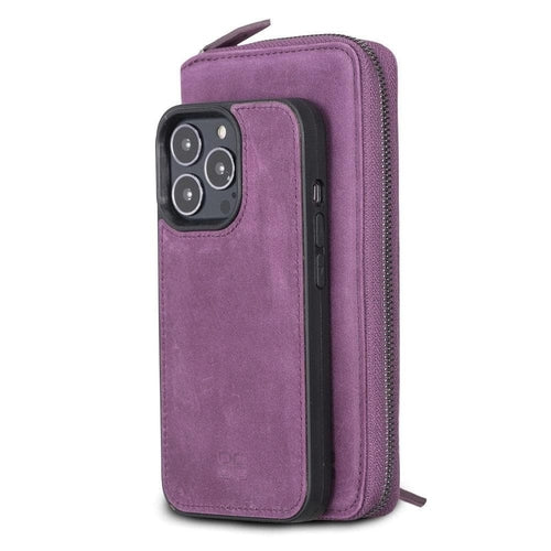 Abnehmbare Leder-Reißverschluss-Brieftaschen-Hüllen für die Apple iPhone 13 Serie