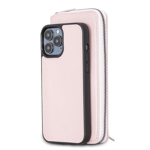 Abnehmbare Leder-Reißverschluss-Brieftaschen-Hüllen für die Apple iPhone 13 Serie