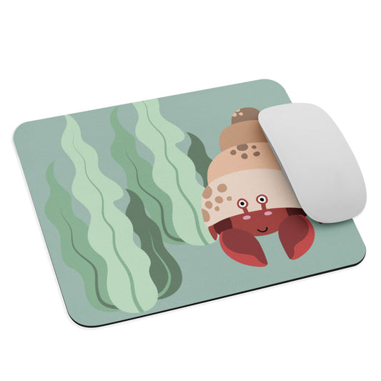 Hermit Crab Under the Sea Mouse pad Mat