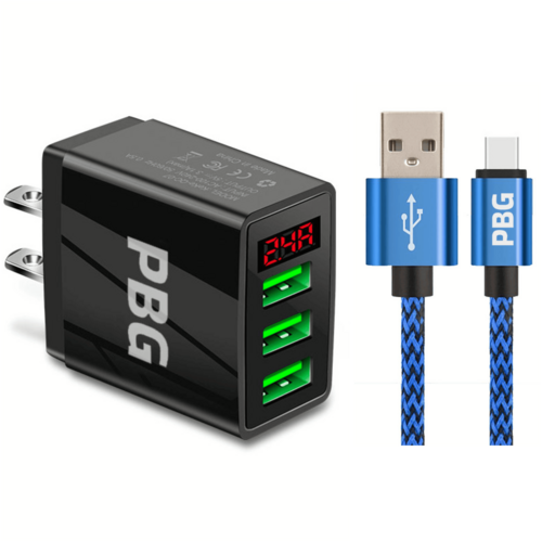 PBG 3-Port LED Display Wandladegerät und XL10FT Ladegerät kompatibel für