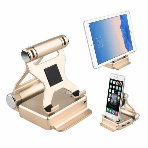 Podest-Ständer mit verlängerter Akkulaufzeit von bis zu 200 % für iPad, iPhone