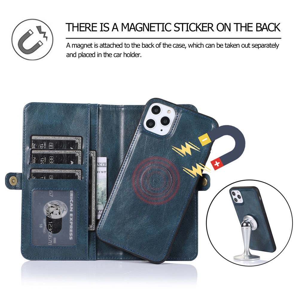 Magnetische Kartenhalter-Brieftaschenhülle für iPhone