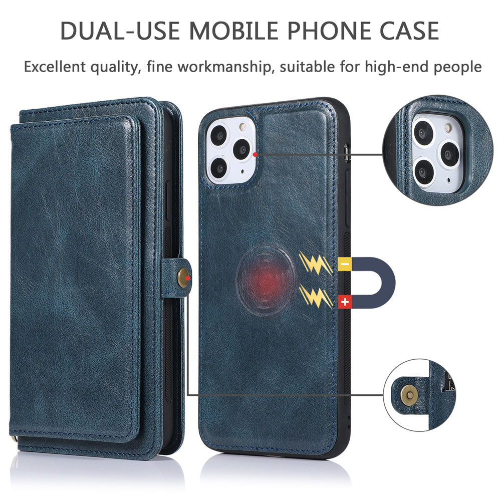 Magnetische Kartenhalter-Brieftaschenhülle für iPhone