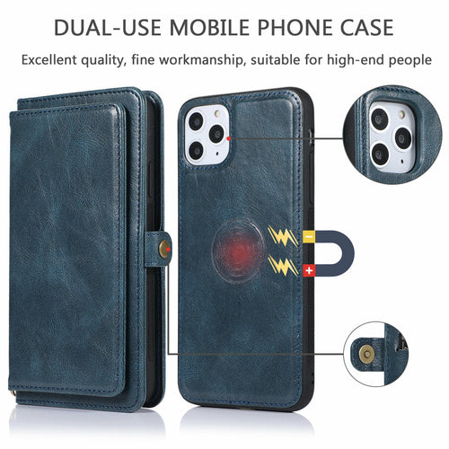 Magnetische Kartenhalter-Brieftaschenhülle für iPhone