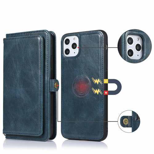 Magnetische Kartenhalter-Brieftaschenhülle für iPhone