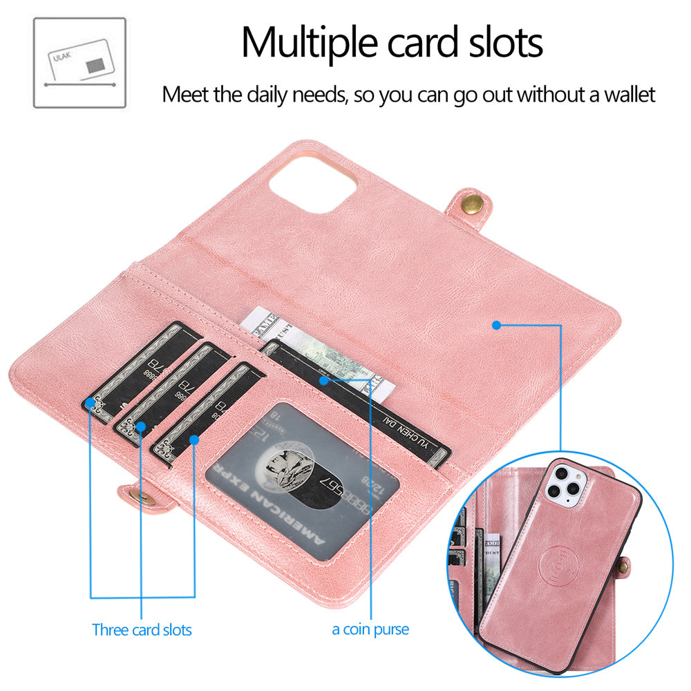 Magnetische Kartenhalter-Brieftaschenhülle für iPhone
