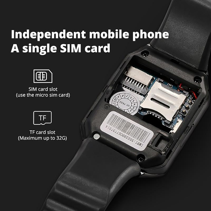 Reloj inteligente Android Bluetooth con cámara, ranura SIM y TF