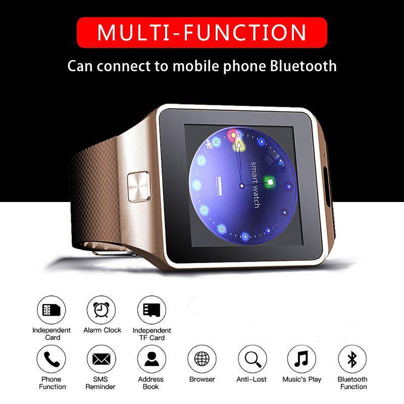 Reloj inteligente Android Bluetooth con cámara, ranura SIM y TF