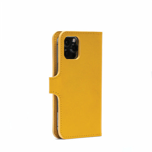 Top-Grain Leather Folio Case Wallet for iPhone 12/13 Series with