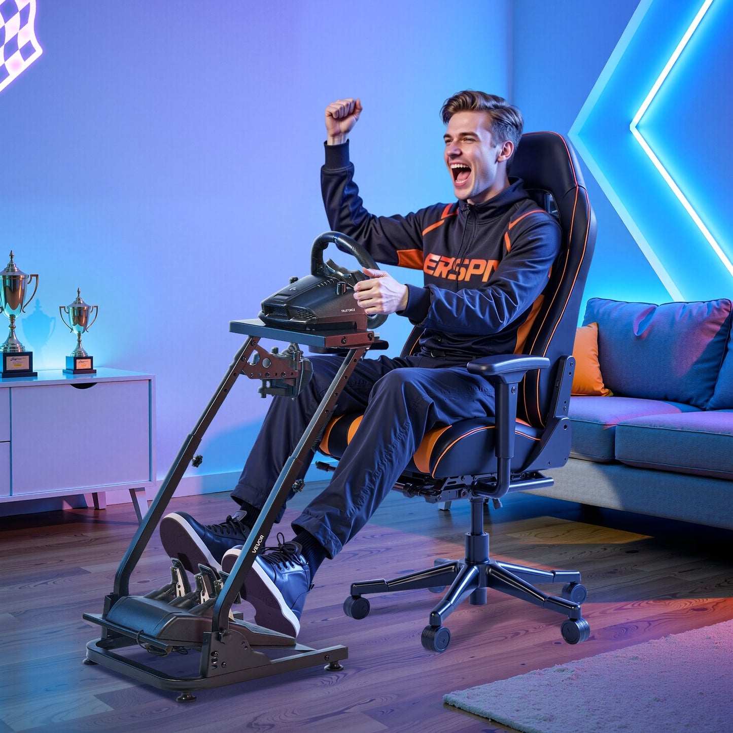 Rennlenkradständer, verstellbarer und klappbarer Simulatorständer für Logitech