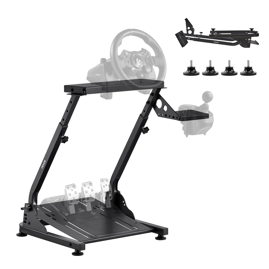 Racing Wheel Stand, Adjustable & Foldable Simulator Stand for Logitech