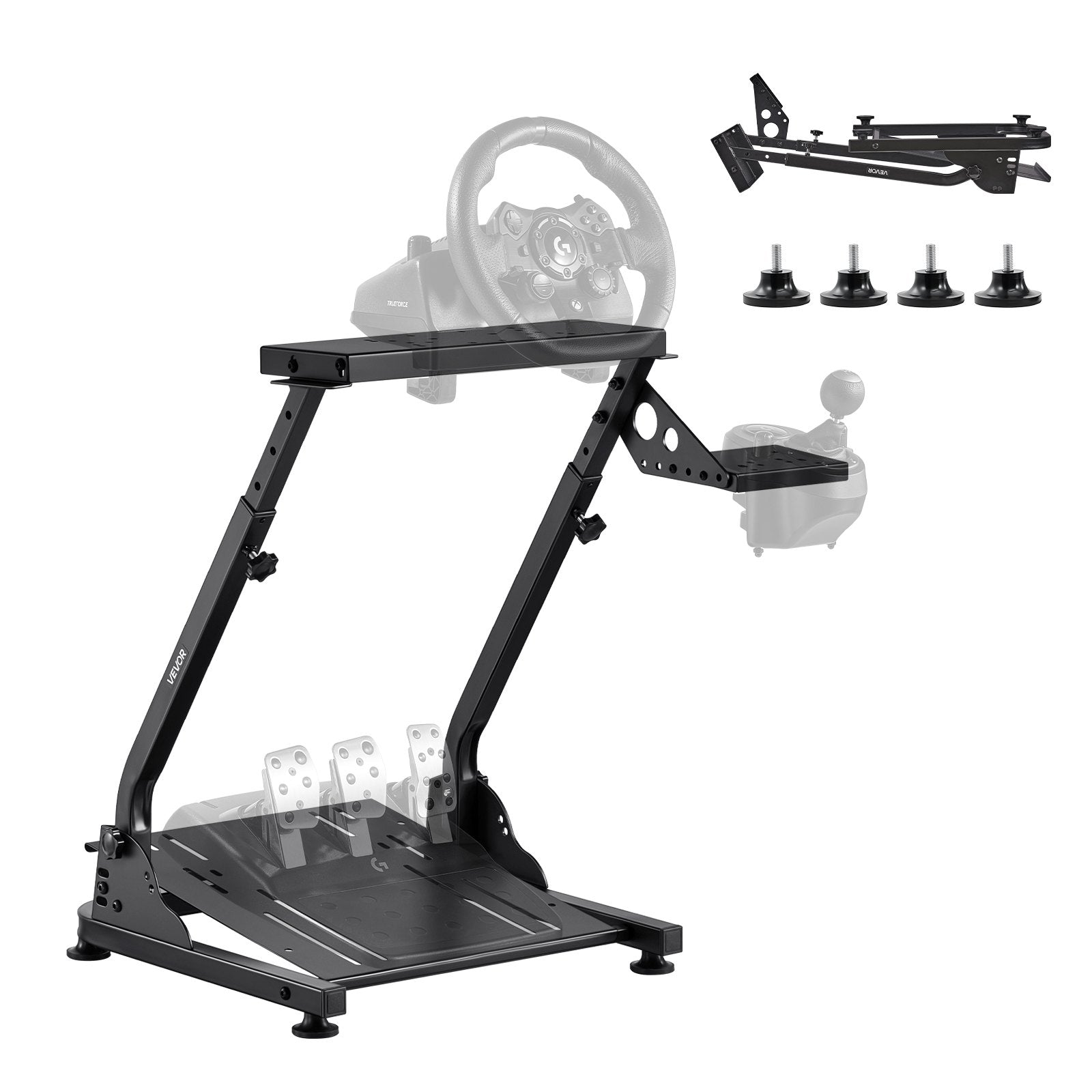 Racing Wheel Stand, Adjustable & Foldable Simulator Stand for Logitech