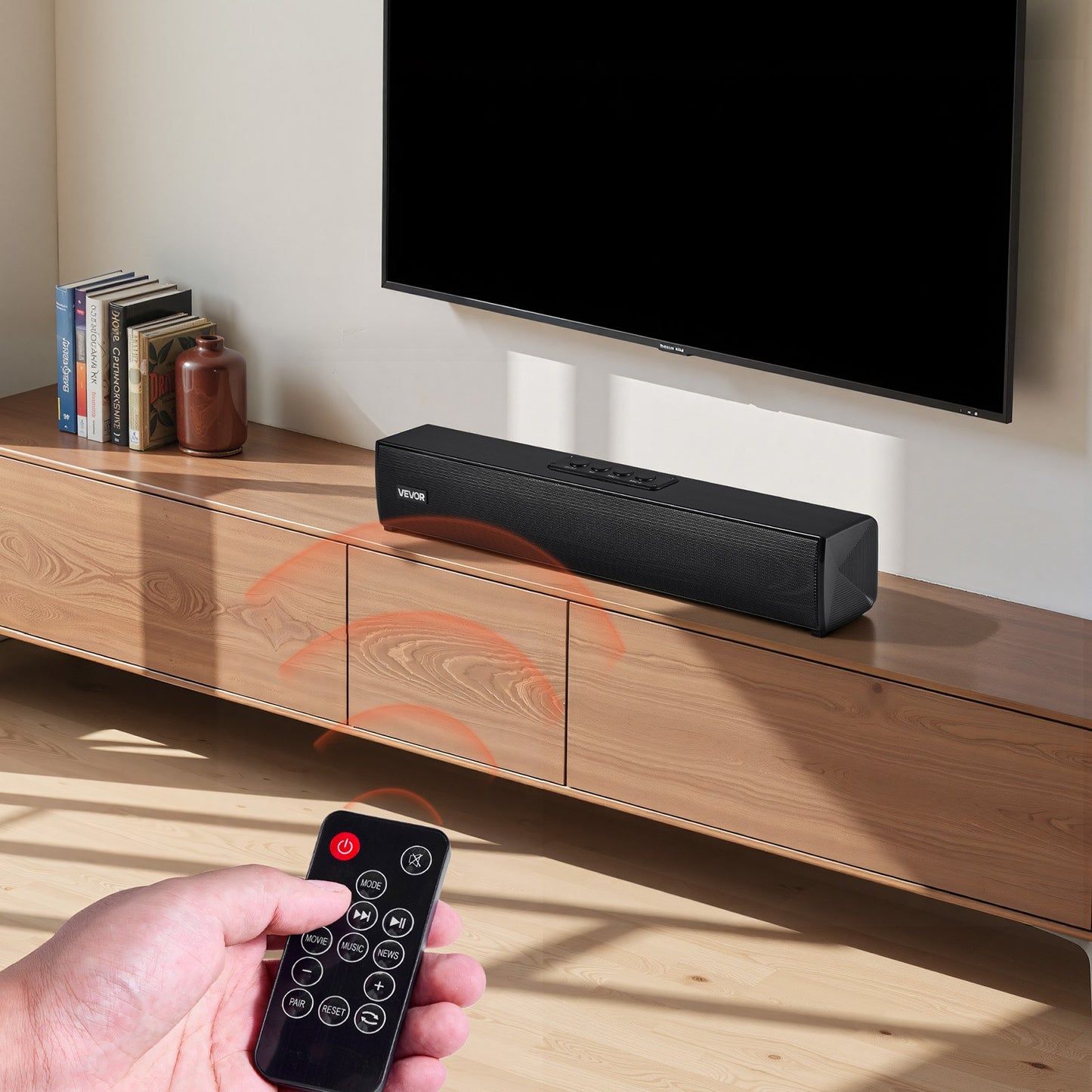 Soundbar für Smart-TV, 2.0-Kanal, 450 mm kompakte Soundbar für TV