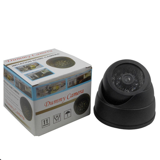 Attrappe Kamera Fake-Überwachung CCTV Dome Kamera mit blinkender roter LED
